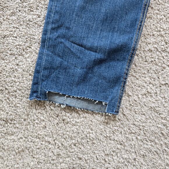 Old Navy Women's Straight Leg Jeans - Blue - Picture 2 of 5